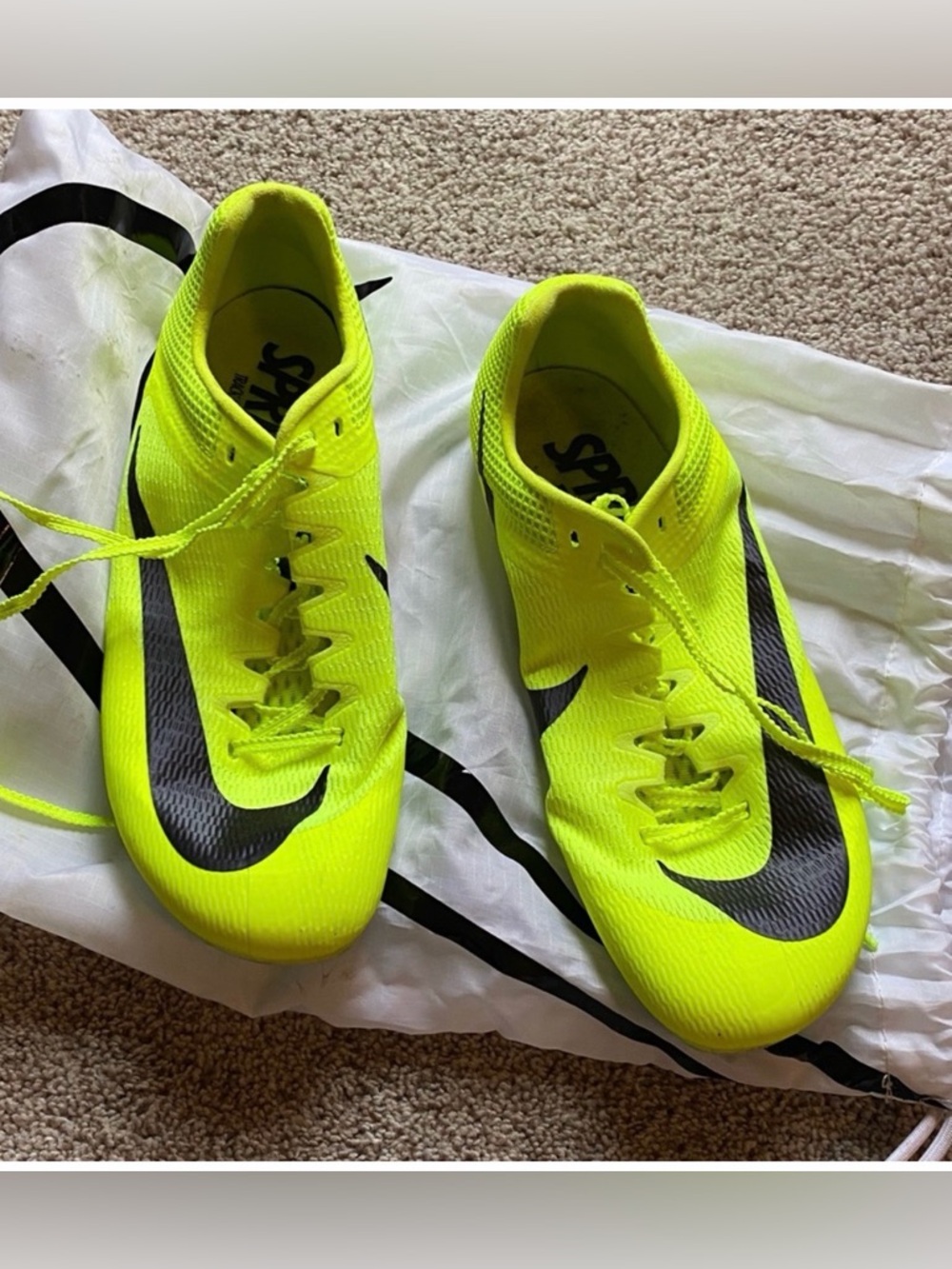 Nike Size 8.5. Nike zoom rival sprinting spike shoes running track and field
